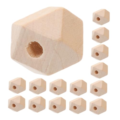 DOITOOL 50 Stück Natürliche Unbemalte Holzperlen Facettierte Geometrische aus Langlebigem Holz für DIY Schmuckherstellung Armbänder Halsketten Bastelprojekte DOITOOL 50 Stück Natürliche Unbemalte Holzperlen Facettierte Geometrische aus Langlebigem Holz für DIY Schmuckherstellung Armbänder Halsketten Bastelprojekte von DOITOOL