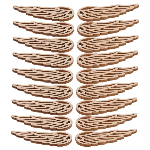 DOITOOL 50 Stück Naturholz Engel Flügel Ausschnitte Unbehandelt Ohne Romantische Flügelscheiben Für DIY Bastelprojekte Weihnachtsdeko Handwerksmaterialien DOITOOL 50 Stück Naturholz Engel Flügel Ausschnitte Unbehandelt Ohne Romantische Flügelscheiben Für DIY Bastelprojekte Weihnachtsdeko Handwerksmaterialien von DOITOOL