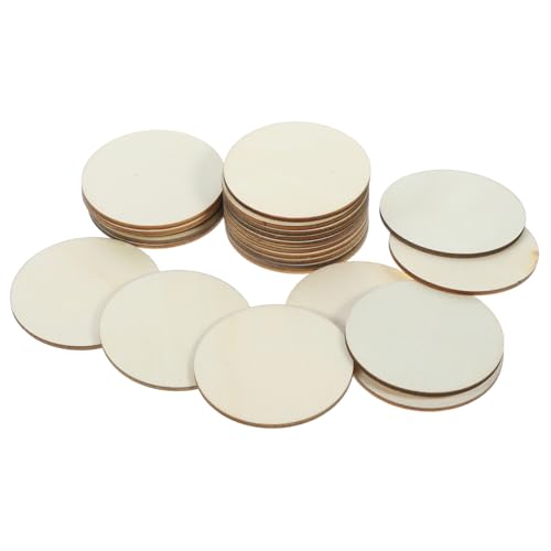 DOITOOL 50 Stück Naturholzscheiben Rund Holzscheiben für DIY Handwerk Malerei Basteln Home Decor Glatte Oberfläche Langlebig Leicht Tragbar DOITOOL 50 Stück Naturholzscheiben Rund Holzscheiben für DIY Handwerk Malerei Basteln Home Decor Glatte Oberfläche Langlebig Leicht Tragbar von DOITOOL