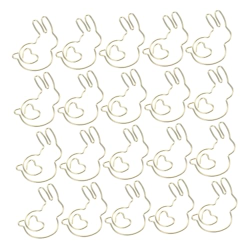 DOITOOL 50 Stück Niedliche Büroklammern in Hasenform Kleine Dekorative Metallklammern für Dokumente Notizen und Lesezeichen Goldfarbene Papierklammern für Büro Schule und Journaling DOITOOL 50 Stück Niedliche Büroklammern in Hasenform Kleine Dekorative Metallklammern für Dokumente Notizen und Lesezeichen Goldfarbene Papierklammern für Büro Schule und Journaling von DOITOOL