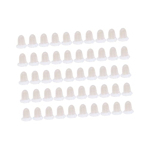 DOITOOL 50 Stück Ohrstecker Verschluss Silikon Ohrpolster Weiß Ohrstecker Stopper für Frauen Komfortabel Haltbar Passend für Standard DOITOOL 50 Stück Ohrstecker Verschluss Silikon Ohrpolster Weiß Ohrstecker Stopper für Frauen Komfortabel Haltbar Passend für Standard von DOITOOL