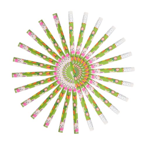 DOITOOL 50 Stück Osterbleistifte mit Radiergummi Bunte Holzstifte mit Österlichen Tiermotiven Robust und Bruchsicher als Schulparty geschenk für Osterdekorationen von DOITOOL