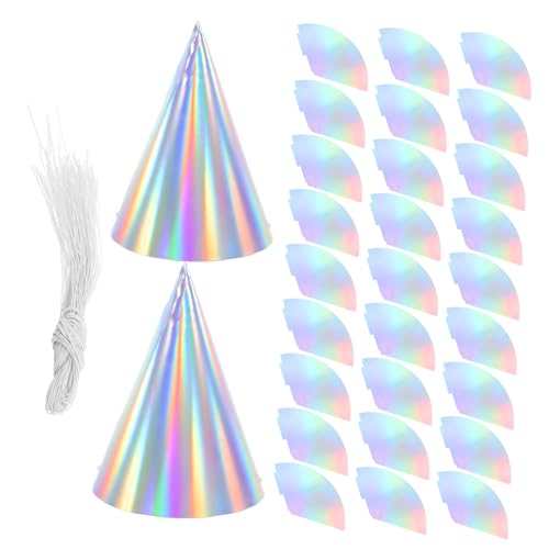 DOITOOL 50 Stück Partyhüte aus Papier mit Regenbogen Kegelförmig Partyaccessoires für Geburtstag Shower Karneval und Themenfeiern DOITOOL 50 Stück Partyhüte aus Papier mit Regenbogen Kegelförmig Partyaccessoires für Geburtstag Shower Karneval und Themenfeiern von DOITOOL