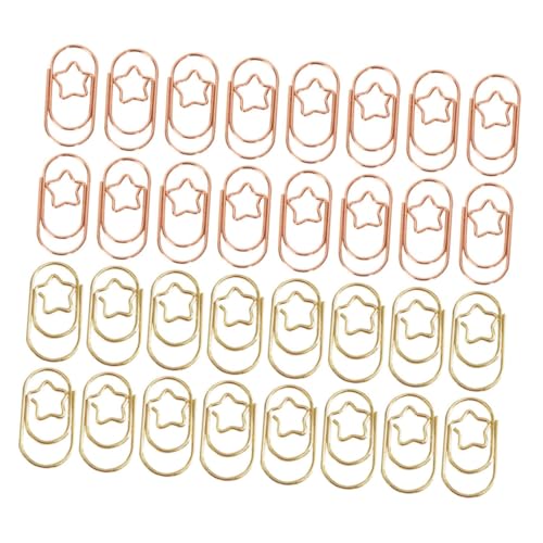 DOITOOL 50 Stück Pentagramm-büroklammer Mini Papier Index Produkt Gold Stern Schreibtisch Weiß Schlüssel Größe Clips Büroklammern Form Clip-datei Süße Büroklammern Metall DOITOOL 50 Stück Pentagramm-büroklammer Mini Papier Index Produkt Gold Stern Schreibtisch Weiß Schlüssel Größe Clips Büroklammern Form Clip-datei Süße Büroklammern Metall von DOITOOL