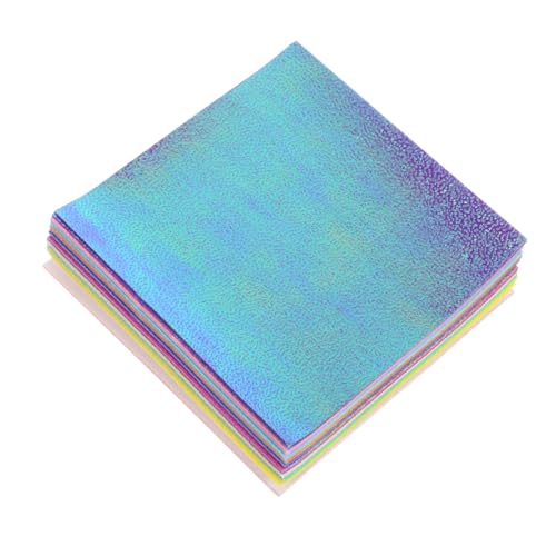 DOITOOL 50 Stück Perlenpapier Origami perlmutt mehrfarbig falten Handwerk glänzend Klapppapier Origami-Papier in verschiedenen Farben faltbares Papierornament kleines Origami-Papier Mylar von DOITOOL