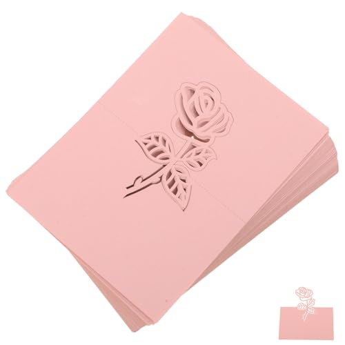 DOITOOL 50 Stück Perlmutt Rosa Tischkarten mit Rosen Platzkarten für Hochzeit Empfang Namenskarten für Gäste Geeignet für Indoor und Outdoor Festliche Sitzordnung DOITOOL 50 Stück Perlmutt Rosa Tischkarten mit Rosen Platzkarten für Hochzeit Empfang Namenskarten für Gäste Geeignet für Indoor und Outdoor Festliche Sitzordnung von DOITOOL