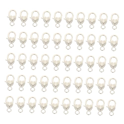 DOITOOL 50 Stück Pfirsichherz Karabinerverschluss geformt Schließe Herstellung Reiz bag chain anhänger spriegel Ersatz-Karabinerschnallen Karabiner-Verbindungsschnalle Zinklegierung Silver DOITOOL 50 Stück Pfirsichherz Karabinerverschluss geformt Schließe Herstellung Reiz bag chain anhänger spriegel Ersatz-Karabinerschnallen Karabiner-Verbindungsschnalle Zinklegierung Silver von DOITOOL