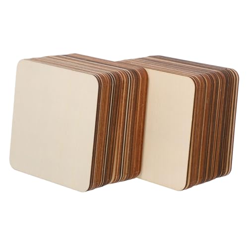 DOITOOL 50 Stück Quadratische Holzscheiben Glatt Poliert Naturholzplatten für DIY Basteln Malerei Hochzeit Heimdekoration Vielseitige Holzrohlinge für Kreative Handwerksprojekte DOITOOL 50 Stück Quadratische Holzscheiben Glatt Poliert Naturholzplatten für DIY Basteln Malerei Hochzeit Heimdekoration Vielseitige Holzrohlinge für Kreative Handwerksprojekte von DOITOOL