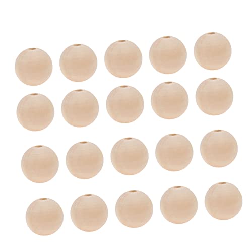 DOITOOL 50 Stück Runde Holzperlen Unbehandelt für DIY Bastelprojekte Natürliche Spacer Perlen für Armbänder und Home Decor DOITOOL 50 Stück Runde Holzperlen Unbehandelt für DIY Bastelprojekte Natürliche Spacer Perlen für Armbänder und Home Decor von DOITOOL