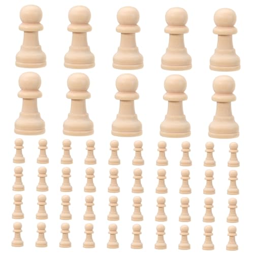 DOITOOL 50 Stück Schach Schach unvollendet groß Turnier unbemalt Jumbo Schachzubehör Schachspiel Zubehör für Brettspiele Holzspielzeug Schachbrett zubehör Lotusbaum DOITOOL 50 Stück Schach Schach unvollendet groß Turnier unbemalt Jumbo Schachzubehör Schachspiel Zubehör für Brettspiele Holzspielzeug Schachbrett zubehör Lotusbaum von DOITOOL