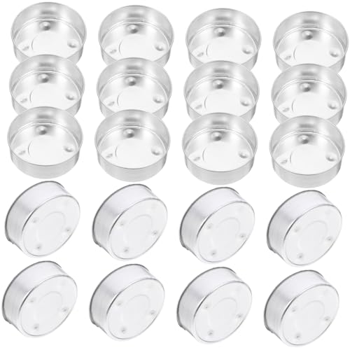 DOITOOL 50stücke Aluminium Teelicht Halter Teelichtdose Für DIY Kerzenherstellung Leicht Und Temperaturbeständig Für Hochzeiten Tischdeko von DOITOOL