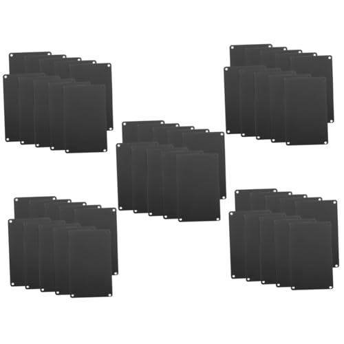 DOITOOL 50 Stück Teiliges Aluminium Namensschilder Schwarze Blanko Türschilder mit Löchern Metall Türplaketten für Büro Hotel Gravierbare Langlebige Wand und Schreibtischschilder DOITOOL 50 Stück Teiliges Aluminium Namensschilder Schwarze Blanko Türschilder mit Löchern Metall Türplaketten für Büro Hotel Gravierbare Langlebige Wand und Schreibtischschilder von DOITOOL