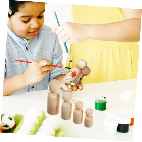 DOITOOL 50 Stück Teiliges Holzfiguren bastelset zum Bemalen Naturbelassene Holz peg dolls in Verschiedenen Blanko Puppen für Erwachsene Vielseitig für DIY kunstprojekte Dekorationen DOITOOL 50 Stück Teiliges Holzfiguren bastelset zum Bemalen Naturbelassene Holz peg dolls in Verschiedenen Blanko Puppen für Erwachsene Vielseitig für DIY kunstprojekte Dekorationen von DOITOOL