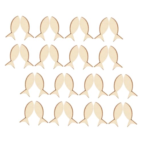 DOITOOL 50 Stück Teiliges Holzfische zum Basteln Naturbelassene DIY Holzfischformen für Meer Themen Deko Vielseitige Holzfisch Deko für Strand und Wandgestaltung DOITOOL 50 Stück Teiliges Holzfische zum Basteln Naturbelassene DIY Holzfischformen für Meer Themen Deko Vielseitige Holzfisch Deko für Strand und Wandgestaltung von DOITOOL