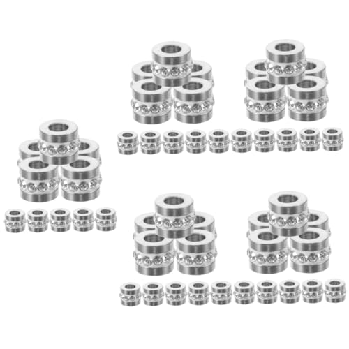 DOITOOL 50 Stück Teiliges Spacer Perlen mit Strass Verzierung Schicke Schmuckperlen zum Auffädeln für DIY Armband Anhänger Bastelperlen Zubehör Schmuckherstellung DOITOOL 50 Stück Teiliges Spacer Perlen mit Strass Verzierung Schicke Schmuckperlen zum Auffädeln für DIY Armband Anhänger Bastelperlen Zubehör Schmuckherstellung von DOITOOL