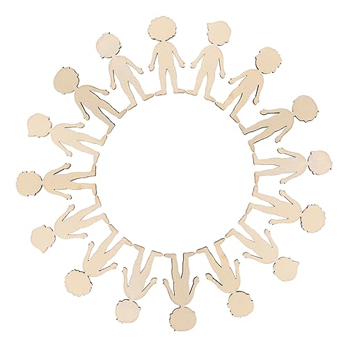 DOITOOL 50 Stück Teiliges Unbemalter Holzfiguren Jungen Form aus Robustem Holz Glatte Oberfläche ohne Grate zum Bemalen Basteln und Dekorieren für DIY Handwerk DOITOOL 50 Stück Teiliges Unbemalter Holzfiguren Jungen Form aus Robustem Holz Glatte Oberfläche ohne Grate zum Bemalen Basteln und Dekorieren für DIY Handwerk von DOITOOL