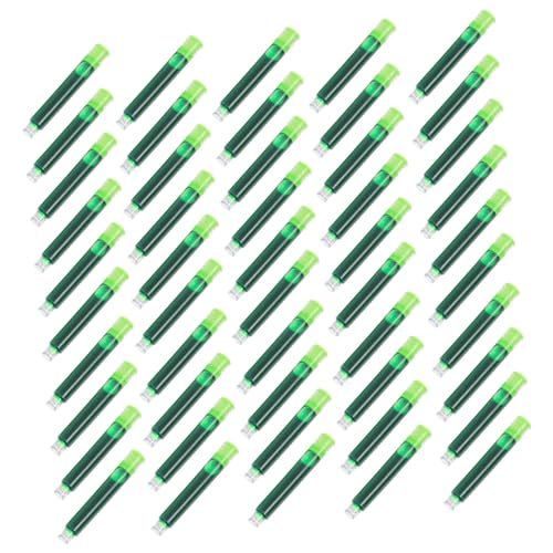DOITOOL 50 Stück Tintenbeutel Nachfüllungen Wieder Auffüllbar Kalligraphie Tintenaufnahme Für Füllfederhalter Tinte Füllen Tintenfüllassistent Tintenwerkzeug Nachfüllen Plastik Green von DOITOOL