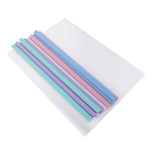 DOITOOL 50 Stück Transparente Kunststoff Hebelordner Robuste Hebelclips Aktenordner Dreidimensional Geschnittene Leichte Dokumentenmappe für Büro Projektmanagement und Schriftverkehr von DOITOOL