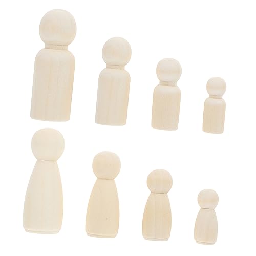 DOITOOL 50 Stück Unbemalte Holzpuppen für DIY Bastelprojekte Holzfiguren zum Bemalen als Kreative Dekoration für Zuhause DOITOOL 50 Stück Unbemalte Holzpuppen für DIY Bastelprojekte Holzfiguren zum Bemalen als Kreative Dekoration für Zuhause von DOITOOL