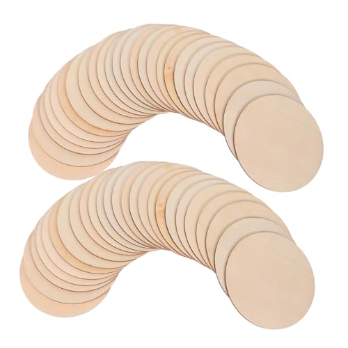 DOITOOL 50 Stück Unlackierte Runde Holzscheiben Natürliche Holzstücke für Gravur Malerei DIY Basteln Holzscheiben mit Glatter Oberfläche für Kreative Handarbeiten und Heimdekoration DOITOOL 50 Stück Unlackierte Runde Holzscheiben Natürliche Holzstücke für Gravur Malerei DIY Basteln Holzscheiben mit Glatter Oberfläche für Kreative Handarbeiten und Heimdekoration von DOITOOL