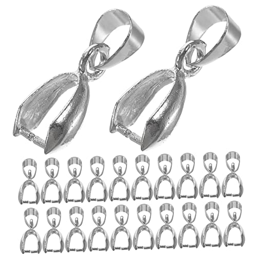 DOITOOL 50 Stück Verschlüsse Kettenverbinder Ohrring-Charms Perlen armbandverschluss verschluss für armbänder Bügelverschluss für Anhänger Schmuckanhänger Verbindungsschnallen Legierung von DOITOOL