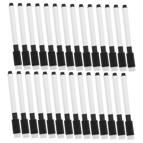 DOITOOL 50 Stück Whiteboard-marker Trockenlöschmarker, Radiergummi Löschbare Markierungen Trocken Abwischbare Marker Mit Feiner Spitze Bürstenkopf Aus Polyester-chemiefaser Schwarz DOITOOL 50 Stück Whiteboard-marker Trockenlöschmarker, Radiergummi Löschbare Markierungen Trocken Abwischbare Marker Mit Feiner Spitze Bürstenkopf Aus Polyester-chemiefaser Schwarz von DOITOOL