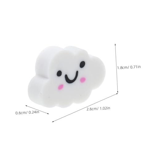 DOITOOL 50 Stück Wolkenförmige Radiergummis Weiche Mini Radierer Für Schulbedarf Partygeschenke Halloween Giveaways Umweltfreundlich Und Papierfreundlich von DOITOOL