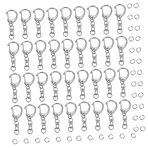 DOITOOL 50 Stück Zinclegierter Schlüsselanhänger Haken Langlebige Schlüsselkettenzubehörteile für Diy Projekte Glatte Oberfläche Rostfreies Material für Schlüssel und Handtaschen DOITOOL 50 Stück Zinclegierter Schlüsselanhänger Haken Langlebige Schlüsselkettenzubehörteile für Diy Projekte Glatte Oberfläche Rostfreies Material für Schlüssel und Handtaschen von DOITOOL