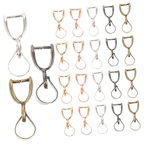 DOITOOL 50 Stück hängende Schnalle Schließe klein Schmuck Verschluss Charme armbandverschluss verschluss für armbänder Anhängerverbinder zum Selbermachen Schmuckzubehör für Ohrringe Metall von DOITOOL