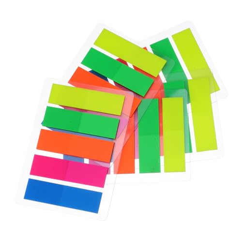 DOITOOL 500 Stück Bunte Haftnotizen Lesen von Seitenmarkierungen wiederverwendbare Notizblöcke Sticky Tabs indizieren Seitenmarkierungen kleben Klebestreifen süße Notizblöcke Papier von DOITOOL