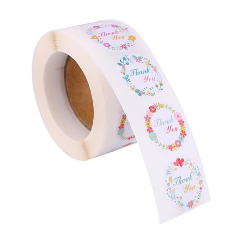 DOITOOL 500 Stück Danke Etikettenaufkleber Danke Stempel Große Danke Aufkleber Rundes Blumenetikett Danke Aufkleber Kleine Unternehmen Danke Karten Stichworte Rundes Etikett Papier DOITOOL 500 Stück Danke Etikettenaufkleber Danke Stempel Große Danke Aufkleber Rundes Blumenetikett Danke Aufkleber Kleine Unternehmen Danke Karten Stichworte Rundes Etikett Papier von DOITOOL
