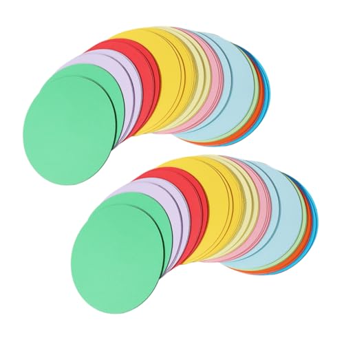 DOITOOL 500 Stück Doppelseitiges Bastelpapier für Kreative Diy Projekte Farben für Anfänger für Schule und Feiertagsdekorationen von DOITOOL