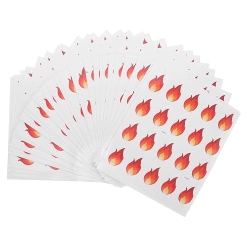 DOITOOL 500 Stück Kleine Feuerförmige Aufkleber Wasser Ölabweisende Selbstklebende Etiketten Hitzebeständige Küchenlabels für Gewürzgläser Scrapbooking Dekoration Starke Haftung DOITOOL 500 Stück Kleine Feuerförmige Aufkleber Wasser Ölabweisende Selbstklebende Etiketten Hitzebeständige Küchenlabels für Gewürzgläser Scrapbooking Dekoration Starke Haftung von DOITOOL