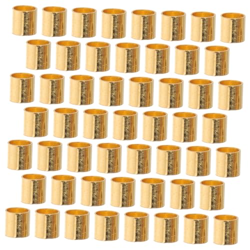 DOITOOL 500 Stück Kupfer Crimp Röhrenperlen Verschlusskappen für Schmuckherstellung für Ohrringe und Armbänder Goldfarben DIY Zubehör von DOITOOL