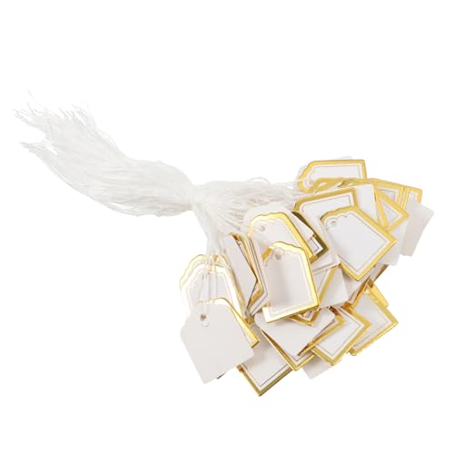 DOITOOL 500 Stück Leeres Etikett Zum Aufhängen Anzeige Registerkarten Schild Fan-shop Hängend Schmuck Einzelhandel Etiketten Schreibbar Weiß Warenanhänger Ohrringkarten Papier Golden DOITOOL 500 Stück Leeres Etikett Zum Aufhängen Anzeige Registerkarten Schild Fan-shop Hängend Schmuck Einzelhandel Etiketten Schreibbar Weiß Warenanhänger Ohrringkarten Papier Golden von DOITOOL
