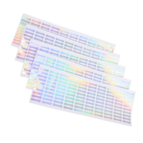 DOITOOL 500 Stück Manipulationssichere Aufkleber Selbst Abziehbilder Zahlenbezeichnungen Manipulationssichere Etiketten Siegel Beständig Klebrig Farbe Name Punkte Farbig Vinyl Pvc von DOITOOL