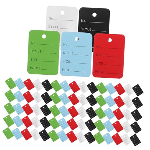 DOITOOL 500 Stück Preisschilder aus Papier in Farben Kleine Beschreibbare Etiketten für Kleidung Schmuck Taschen Vielseitige Markierungslösung für Einzelhandel und Organisation DOITOOL 500 Stück Preisschilder aus Papier in Farben Kleine Beschreibbare Etiketten für Kleidung Schmuck Taschen Vielseitige Markierungslösung für Einzelhandel und Organisation von DOITOOL