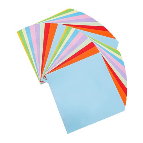 DOITOOL 500 Stück Quadratisches Origami Papier Doppelseitig Farbiges Bastelpapier Farben für Anfänger DIY Kunst und Schulprojekte Langlebig und Vielseitig von DOITOOL