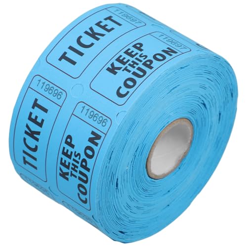 DOITOOL 500 Stück Raffle Tickets Perforierte Gewinnspielkarten für Veranstaltungen Partys und Fundraiser für Klassenauszeichnungen Konzerte und Feiertagsfeiern von DOITOOL