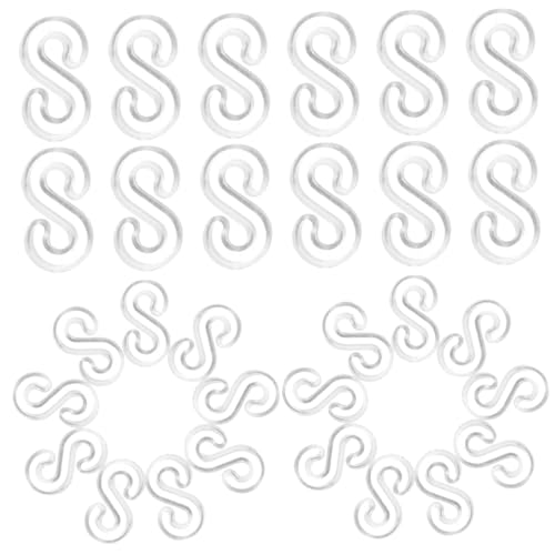 DOITOOL 500 Stück S Clips für Gummibänder Transparent Diy Armbandverbindungsclips Vielseitige Clips für Kreative Schmuckherstellung und Bastelprojekte von DOITOOL