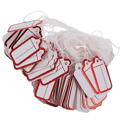 DOITOOL 500 Stück Schild Etikett Schmuck Tags Tag-Aufkleber hängend label present tags Schmuckpreis-Tags Schmuckpreis-Aufkleber Geschenkanhänger Schmuckanhänger Tag Weinjahre Baumwolle Weiß DOITOOL 500 Stück Schild Etikett Schmuck Tags Tag-Aufkleber hängend label present tags Schmuckpreis-Tags Schmuckpreis-Aufkleber Geschenkanhänger Schmuckanhänger Tag Weinjahre Baumwolle Weiß von DOITOOL