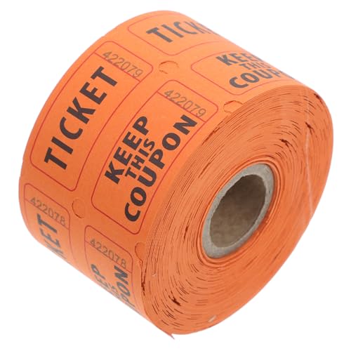 DOITOOL 500 Stück Tombola Tickets Doppelrolle für Veranstaltungen Partys und Fundraising für Feiertagsfeiern Konzerte Gewinnspiele und Mehr von DOITOOL
