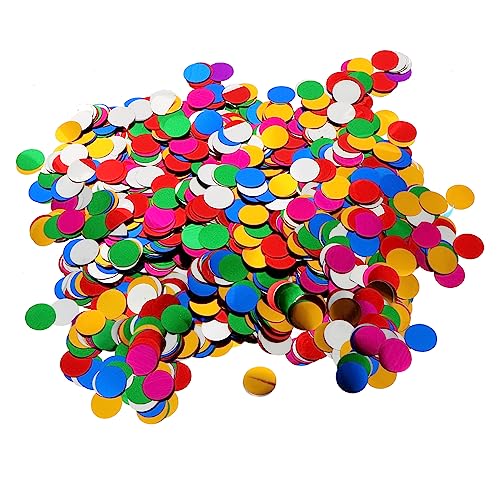 DOITOOL 5000 Stück Bunte Glitzer Konfetti Rundes Party Dekorationssequins für Hochzeiten Geburtstagsfeiern und Karneval zum Befüllen von Luftballons und Tischdekoration von DOITOOL