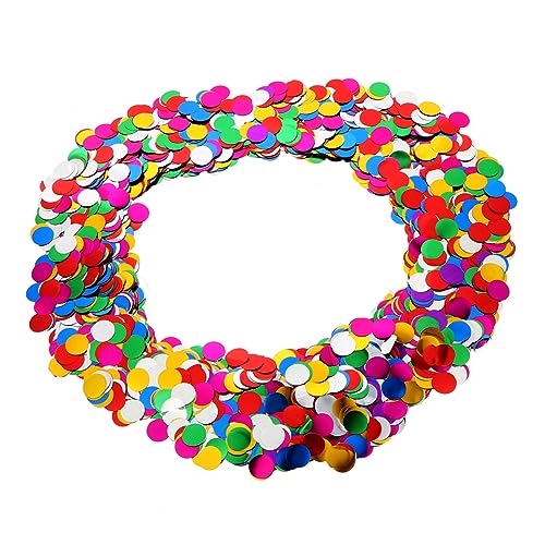 DOITOOL 5000 Stück Bunte Konfetti Sequins Runde Glitzer Pailletten für Ballonfüllung und Partydekoration für Geburtstagsfeiern Hochzeiten Shower und Feste von DOITOOL