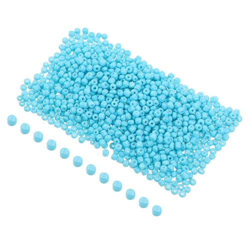 DOITOOL 5000 Stück Kreuzstichperlen Diy-bastelzubehör Für Perlen Spacer Blau Schmuck Perlen Für Die Herstellung Von Armbändern Rocailles Zum Basteln Halskette Klein Lose Sky-blue Glas von DOITOOL