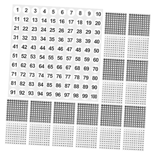 DOITOOL 5000 Stück Zahlenaufkleber Rund Selbstklebend Nummern Aufkleber für Büro Schule Lager Inventar Organisation DOITOOL 5000 Stück Zahlenaufkleber Rund Selbstklebend Nummern Aufkleber für Büro Schule Lager Inventar Organisation von DOITOOL