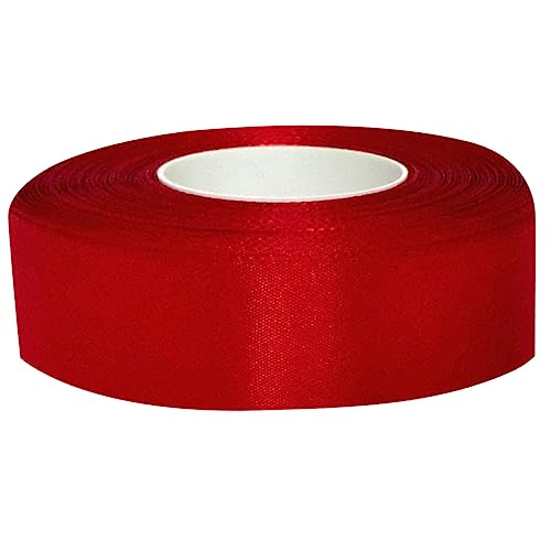 DOITOOL 50M Rotes Geschenkband Dacron Band Für Geschenkverpackung Bastelprojekte Hochzeitsdekoration Und Haarbänder Einfach Zu Handhaben Kein Bügeln Notwendig von DOITOOL