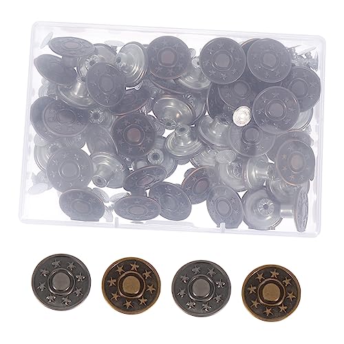 DOITOOL 50Sätze Jeans Knöpfe Hosenknöpfe für Reparatur Abnehmbare Knöpfe Nostalgisches Design für Jeans Kleidung Hosen Taschen Vielseitig Einsetzbar von DOITOOL