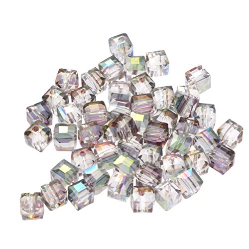 DOITOOL 50Stücke Bunte Kristallperlen Muster Schmuckzubehör für DIY Halskette und Armband Rot Grün für Kreative Projekte und Bastelarbeiten von DOITOOL