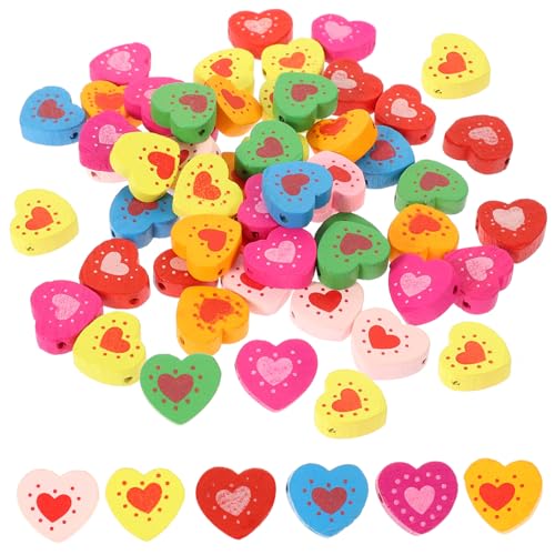 DOITOOL 50Stücke Herzförmige Holzperlen DIY Schmuck Zubehör Abstandshalterperlen Für Armbänder Und Halsketten Romantische Bastelideen Für Valentinstag Und Geschenkgestaltung DOITOOL 50Stücke Herzförmige Holzperlen DIY Schmuck Zubehör Abstandshalterperlen Für Armbänder Und Halsketten Romantische Bastelideen Für Valentinstag Und Geschenkgestaltung von DOITOOL